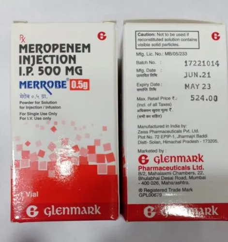 MERROBE 500MG MEROPENEM INJ